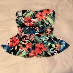 Express Peplum Tube Top